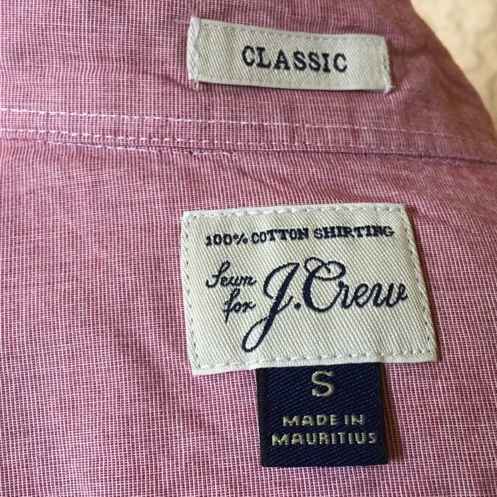J.Crew Classic‎ Dress Shirt Long Sleeves Small